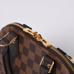 LOUIS VUITTON Alma BB 2WAY Handbag N41221 Damier Ebene Brown Shoulder PVC Leather Good Condition Used 4b008625