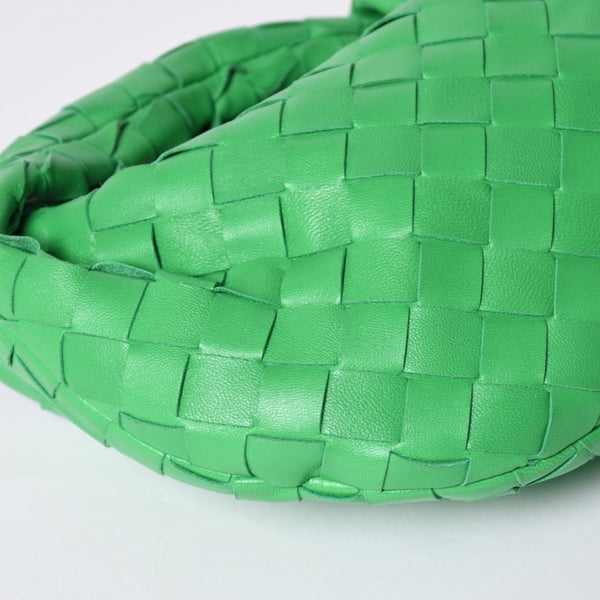 Very good condition BOTTEGAVENETA MINI JODIE Handbag 651876 Intrecciato Green Used 4a001217