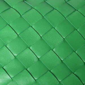 Very good condition BOTTEGAVENETA MINI JODIE Handbag 651876 Intrecciato Green Used 4a001217