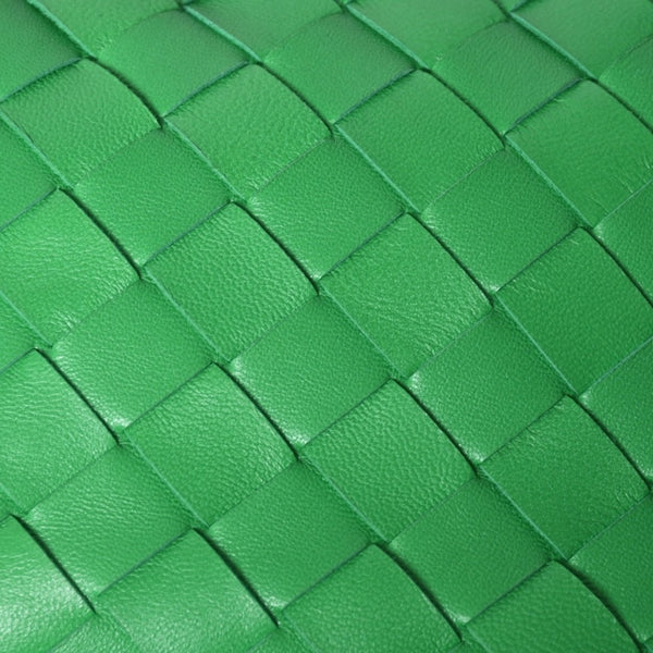Very good condition BOTTEGAVENETA MINI JODIE Handbag 651876 Intrecciato Green Used 4a001217