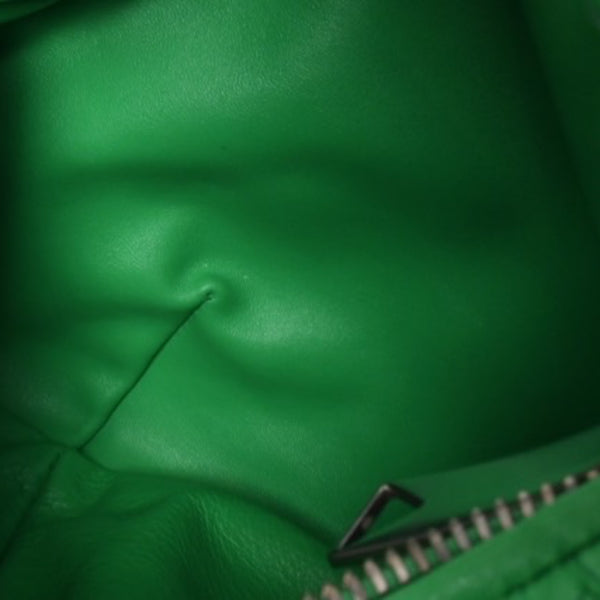 Very good condition BOTTEGAVENETA MINI JODIE Handbag 651876 Intrecciato Green Used 4a001217