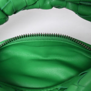 Very good condition BOTTEGAVENETA MINI JODIE Handbag 651876 Intrecciato Green Used 4a001217