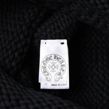 画像をギャラリービューアに読み込む, CHROME HEARTS クロムハーツ ビーニー ニット帽 クロスボール FUCK YOU ブラック カシミヤ シルバー925 美品 中古 4a000948