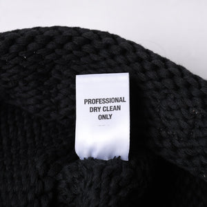 CHROME HEARTS Chrome Hearts Beanie Knit Hat Cross Ball FUCK YOU Black Cashmere Silver 925 Good Condition Used 4a000948