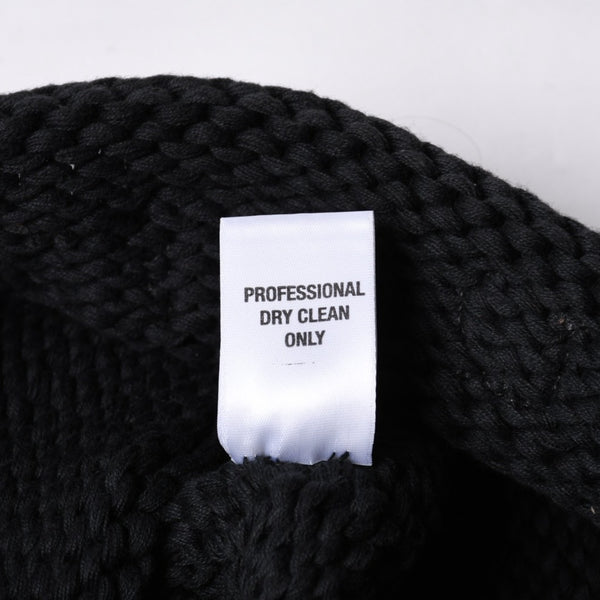 CHROME HEARTS Chrome Hearts Beanie Knit Hat Cross Ball FUCK YOU Black Cashmere Silver 925 Good Condition Used 4a000948