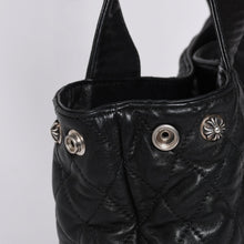 画像をギャラリービューアに読み込む, 極美品 CHROME HEARTS クロムハーツ JJ DEAN LRG JJディーン ラージ トートバッグ キルティング レザー シルバー925 中古 4a000478