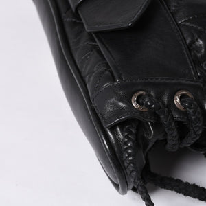 Very Good Condition CHROME HEARTS JJ DEAN LRG JJ Dean Large Tote Bag Quilted Leather Silver 925 Used 4a000478