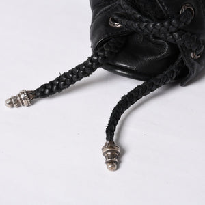 Very Good Condition CHROME HEARTS JJ DEAN LRG JJ Dean Large Tote Bag Quilted Leather Silver 925 Used 4a000478