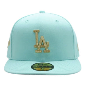 New and unused NEWERA New Era LOS ANGELES DODGERS 59FIFTY CO 1959 WS IINT GLD Light Blue 7 3/8 size Los Angeles Dodgers Used 4a001307