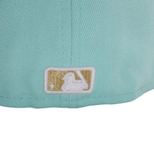 画像をギャラリービューアに読み込む, 新品未使用 NEWERA ニューエラ LOS ANGELES DODGERS 59FIFTY CO 1959 WS IINT GLD ライトブルー 7 3/8サイズ ロサンゼルスドジャース 中古 4a001307