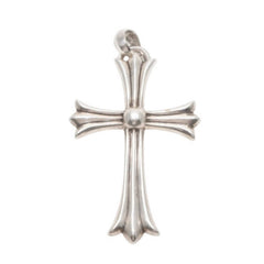 CHROME HEARTS Large Cross Bail Necklace Weight approx. 44.8 STERLING Engraved Sterling Silver Good Condition Used 4a001483