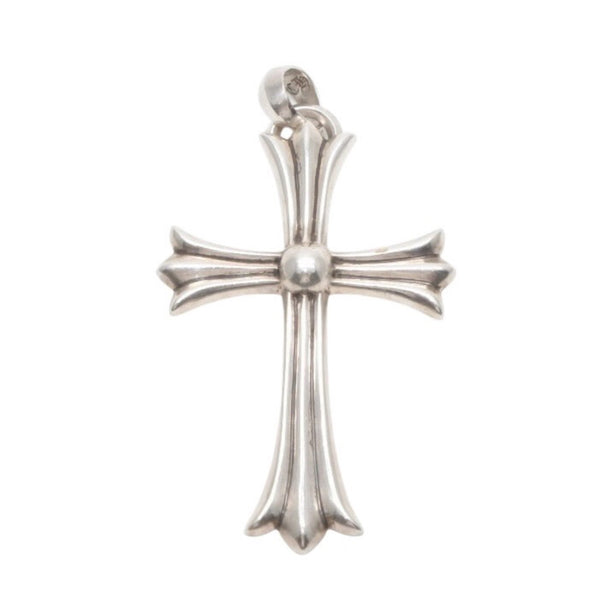 CHROME HEARTS Large Cross Bail Necklace Weight approx. 44.8 STERLING Engraved Sterling Silver Good Condition Used 4a001483