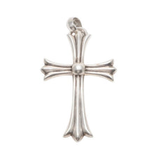 画像をギャラリービューアに読み込む, CHROME HEARTS クロムハーツ ラージクロス ベイル ネックレス 重量約44.8 STERLING刻印 スターリング シルバー 美品 中古 4a001483