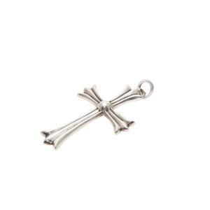 CHROME HEARTS Large Cross Bail Necklace Weight approx. 44.8 STERLING Engraved Sterling Silver Good Condition Used 4a001483