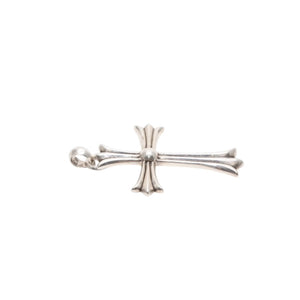 CHROME HEARTS Large Cross Bail Necklace Weight approx. 44.8 STERLING Engraved Sterling Silver Good Condition Used 4a001483