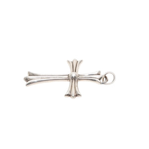 CHROME HEARTS Large Cross Bail Necklace Weight approx. 44.8 STERLING Engraved Sterling Silver Good Condition Used 4a001483