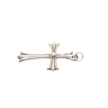画像をギャラリービューアに読み込む, CHROME HEARTS クロムハーツ ラージクロス ベイル ネックレス 重量約44.8 STERLING刻印 スターリング シルバー 美品 中古 4a001483