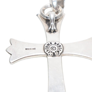 CHROME HEARTS Large Cross Bail Necklace Weight approx. 44.8 STERLING Engraved Sterling Silver Good Condition Used 4a001483