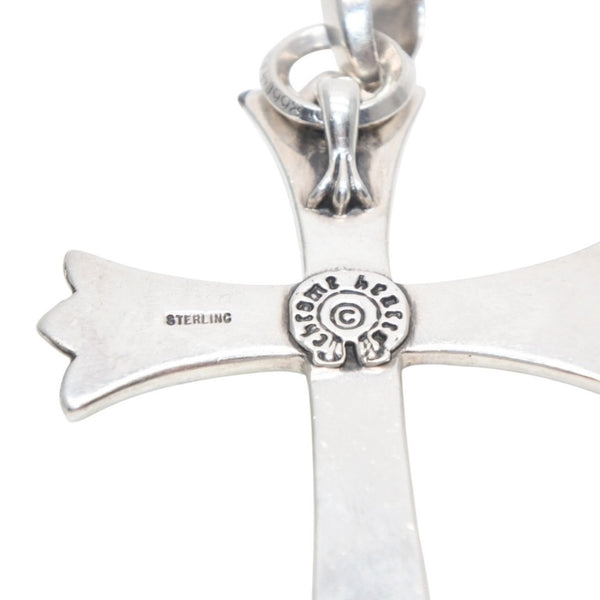 CHROME HEARTS Large Cross Bail Necklace Weight approx. 44.8 STERLING Engraved Sterling Silver Good Condition Used 4a001483