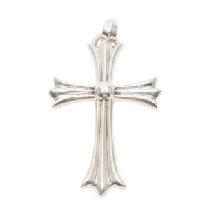 CHROME HEARTS Large Cross Bail Necklace Weight Approximately 48.6g STERLING Engraved Sterling Silver Good Condition Used 4a001484