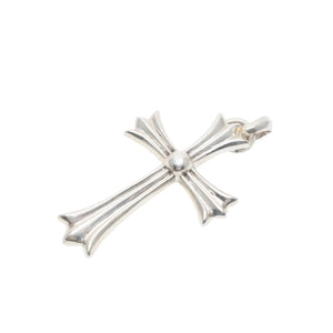 CHROME HEARTS Large Cross Bail Necklace Weight Approximately 48.6g STERLING Engraved Sterling Silver Good Condition Used 4a001484