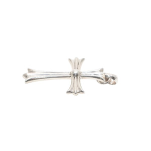 CHROME HEARTS Large Cross Bail Necklace Weight Approximately 48.6g STERLING Engraved Sterling Silver Good Condition Used 4a001484