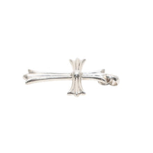 画像をギャラリービューアに読み込む, CHROME HEARTS クロムハーツ ラージクロス ベイル ネックレス 重量約48.6g STERLING刻印 スターリング シルバー 美品 中古 4a001484