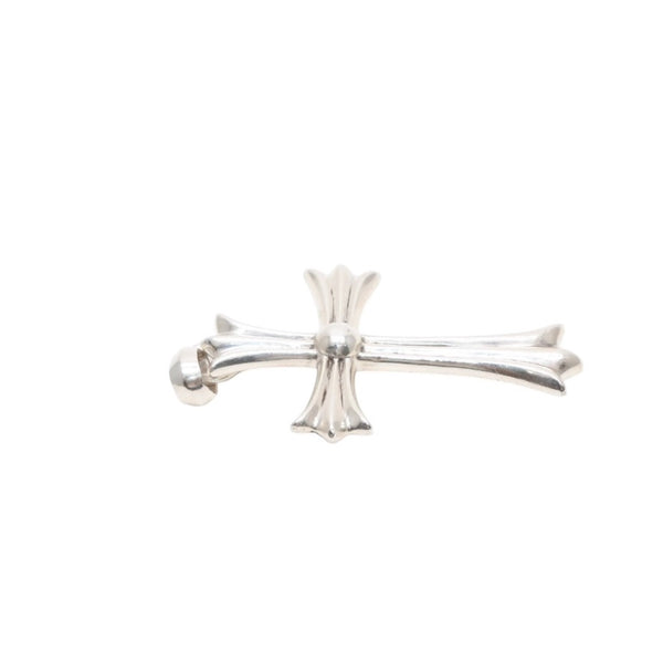 CHROME HEARTS Large Cross Bail Necklace Weight Approximately 48.6g STERLING Engraved Sterling Silver Good Condition Used 4a001484
