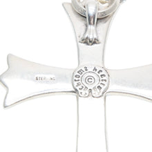 画像をギャラリービューアに読み込む, CHROME HEARTS クロムハーツ ラージクロス ベイル ネックレス 重量約48.6g STERLING刻印 スターリング シルバー 美品 中古 4a001484