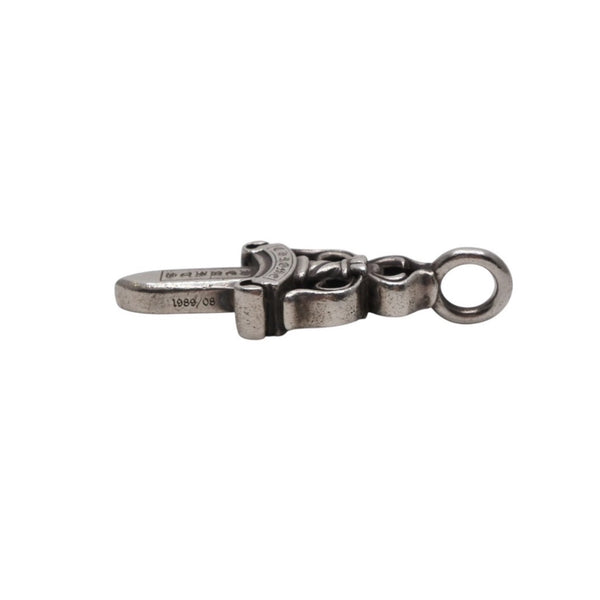 CHROME HEARTS クロムハーツ ダブルダガー ペンダント シルバーネックレストップ シルバー925 21.5g 美品 中古 4a001487
