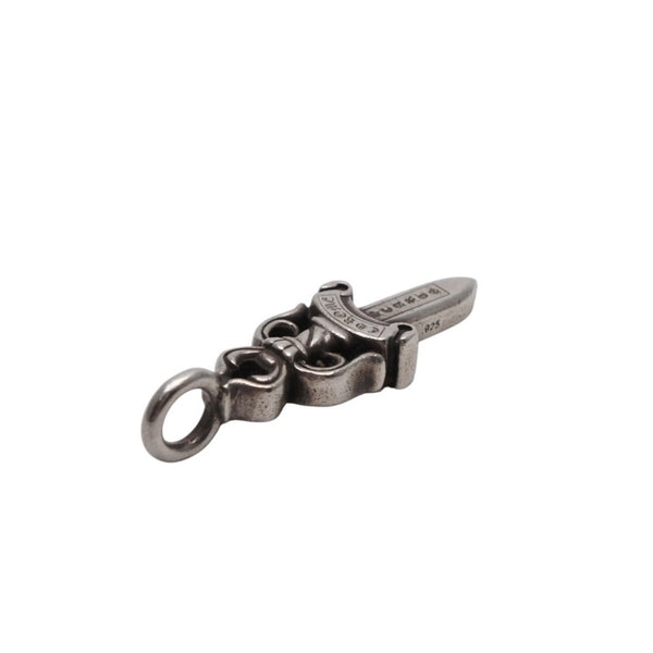 CHROME HEARTS クロムハーツ ダブルダガー ペンダント シルバーネックレストップ シルバー925 21.5g 美品 中古 4a001487