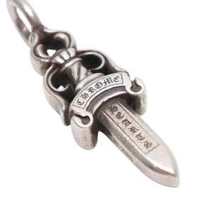 CHROME HEARTS クロムハーツ ダブルダガー ペンダント シルバーネックレストップ シルバー925 21.5g 美品 中古 4a001487