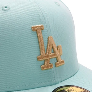 New and unused NEWERA New Era LOS ANGELES DODGERS 59FIFTY CO 1959 WS IINT GLD Light Blue 7 3/8 size Los Angeles Dodgers Used 4a001307