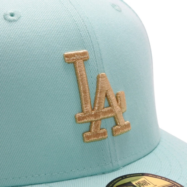 New and unused NEWERA New Era LOS ANGELES DODGERS 59FIFTY CO 1959 WS IINT GLD Light Blue 7 3/8 size Los Angeles Dodgers Used 4a001307