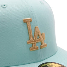 画像をギャラリービューアに読み込む, 新品未使用 NEWERA ニューエラ LOS ANGELES DODGERS 59FIFTY CO 1959 WS IINT GLD ライトブルー 7 3/8サイズ ロサンゼルスドジャース 中古 4a001307