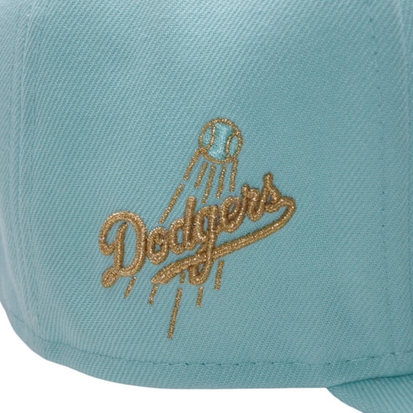New and unused NEWERA New Era LOS ANGELES DODGERS 59FIFTY CO 1959 WS IINT GLD Light Blue 7 3/8 size Los Angeles Dodgers Used 4a001307