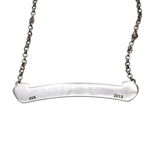 CHROME HEARTS SCROLL LABEL NECKCHAIN ​​18Inch Scroll label necklace 18 inches Weight approx. 8.74g Good condition Used 4a001480