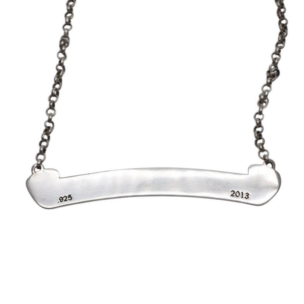 CHROME HEARTS SCROLL LABEL NECKCHAIN ​​18Inch Scroll label necklace 18 inches Weight approx. 8.74g Good condition Used 4a001480