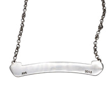 画像をギャラリービューアに読み込む, CHROME HEARTS クロムハーツ SCROLL LABEL NECKCHAIN 18Inch スクロールラベル ネックレス 18インチ 重量約8.74g 美品 中古 4a001480