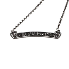 画像をギャラリービューアに読み込む, CHROME HEARTS クロムハーツ SCROLL LABEL NECKCHAIN 18Inch スクロールラベル ネックレス 18インチ 重量約8.74g 美品 中古 4a001480