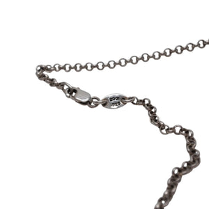 CHROME HEARTS SCROLL LABEL NECKCHAIN ​​18Inch Scroll label necklace 18 inches Weight approx. 8.74g Good condition Used 4a001480