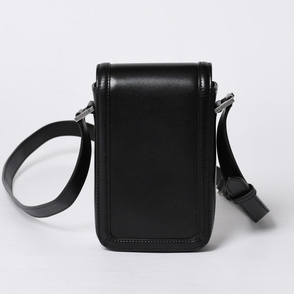 Saint Laurent Shoulder Bag Mini Crossbody Phone Pouch Black BRS7539630523 Good Condition Used 4a000161