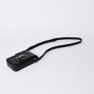 Saint Laurent Shoulder Bag Mini Crossbody Phone Pouch Black BRS7539630523 Good Condition Used 4a000161