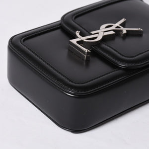 Saint Laurent Shoulder Bag Mini Crossbody Phone Pouch Black BRS7539630523 Good Condition Used 4a000161