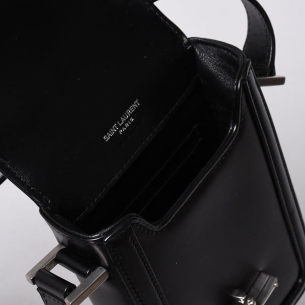 Saint Laurent Shoulder Bag Mini Crossbody Phone Pouch Black BRS7539630523 Good Condition Used 4a000161