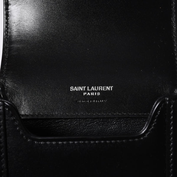 Saint Laurent Shoulder Bag Mini Crossbody Phone Pouch Black BRS7539630523 Good Condition Used 4a000161