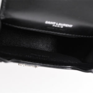 Saint Laurent Shoulder Bag Mini Crossbody Phone Pouch Black BRS7539630523 Good Condition Used 4a000161