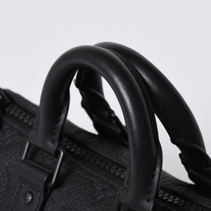 極美品 LOUIS VUITTON ルイヴィトン キーポル バンドリエール25 ショルダーバッグ ハンド ブラック モノグラム アンプラント M20900 中古 4a001526