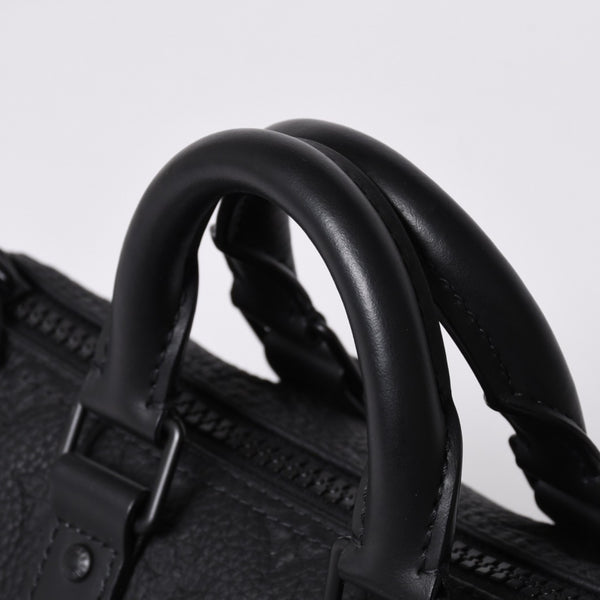 極美品 LOUIS VUITTON ルイヴィトン キーポル バンドリエール25 ショルダーバッグ ハンド ブラック モノグラム アンプラント M20900 中古 4a001526