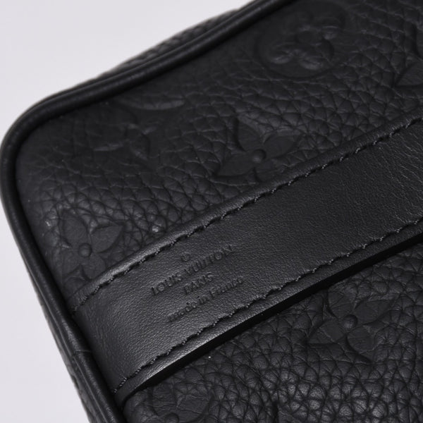 極美品 LOUIS VUITTON ルイヴィトン キーポル バンドリエール25 ショルダーバッグ ハンド ブラック モノグラム アンプラント M20900 中古 4a001526